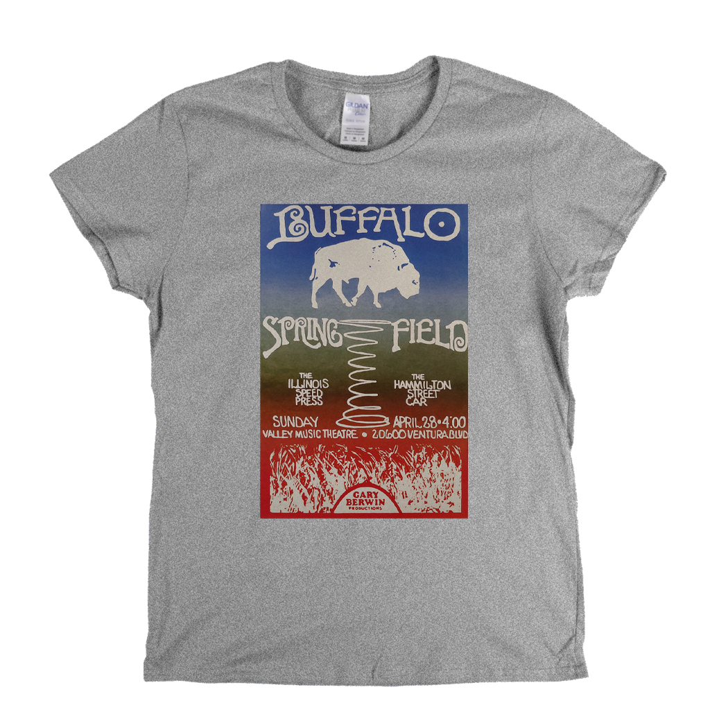 Buffalo Springfield Gig Poster Womens T-Shirt