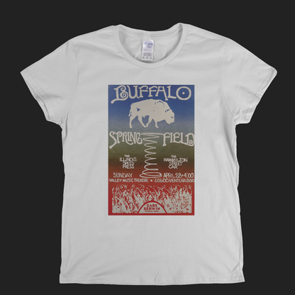 Buffalo Springfield Gig Poster Womens T-Shirt