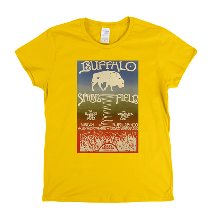 Buffalo Springfield Gig Poster Womens T-Shirt