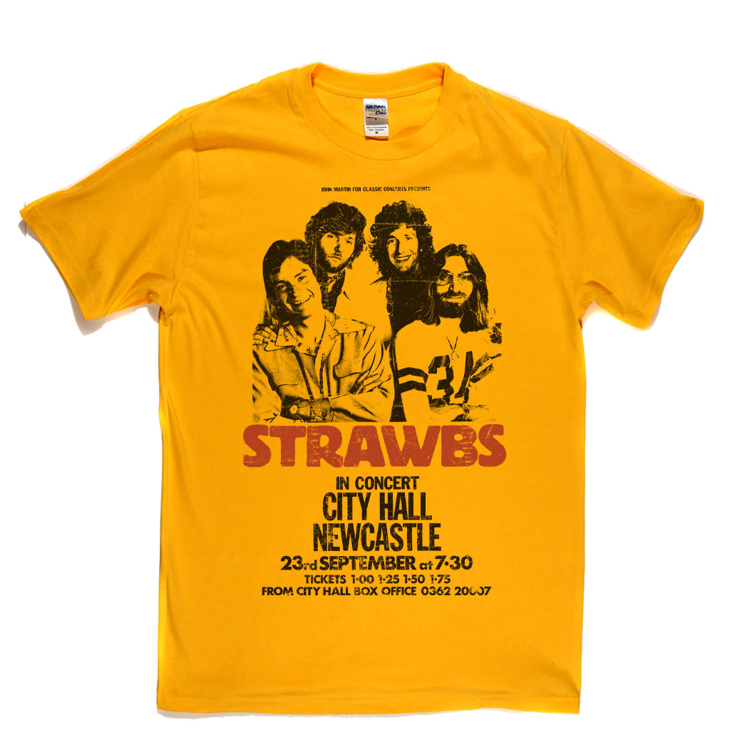 Strawbs Newcastle City Hall Poster T-Shirt