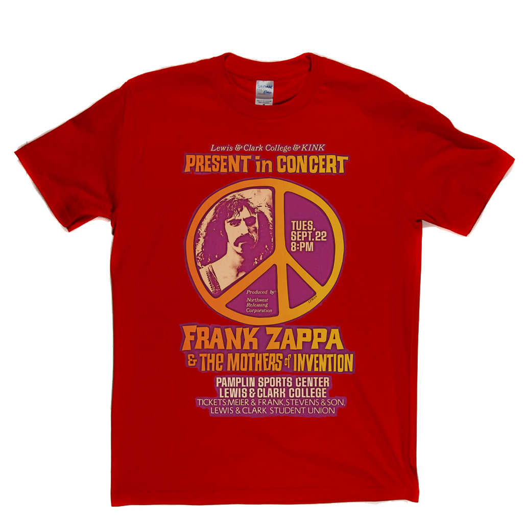 Frank Zappa And The Mothers Of Invention Concert Poster T-Shirt