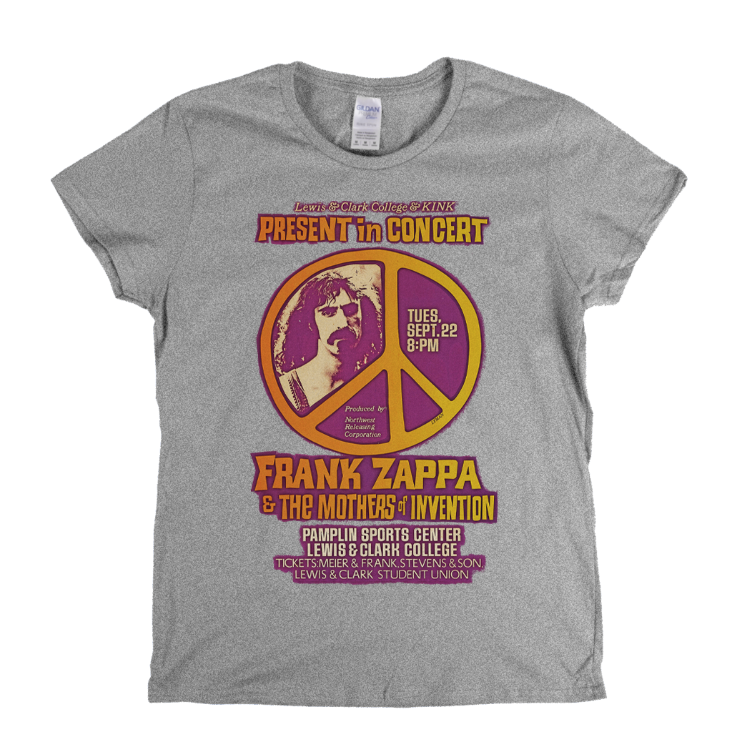 Frank Zappa And The Mothers Of Invention Concert Poster Womens T-Shirt