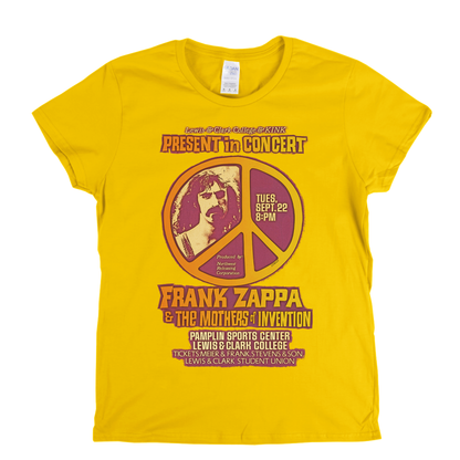 Frank Zappa And The Mothers Of Invention Concert Poster Womens T-Shirt