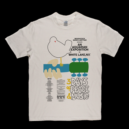 Woodstock 3 Days Of Peace And Music Poster T-Shirt