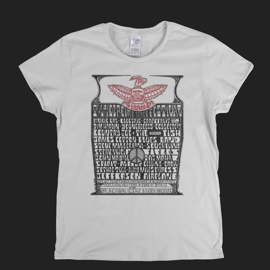 Thunderbird Peace Festival 1969 Womens T-Shirt