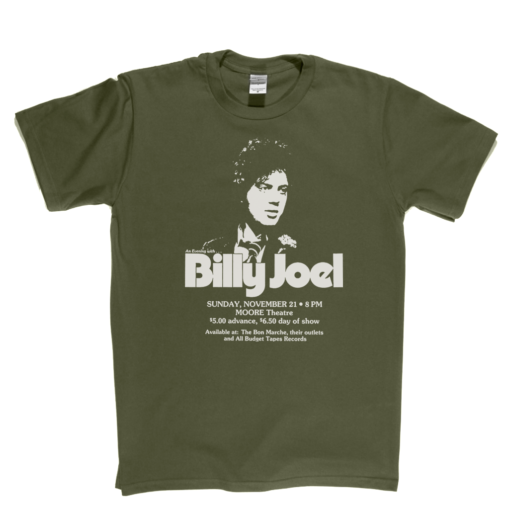 Billy Joel Gig Poster T-Shirt