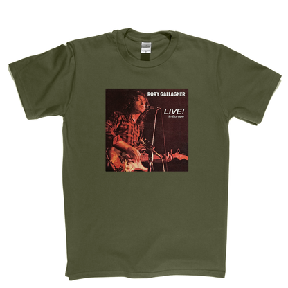 Rory Gallagher Live In Europe T-Shirt