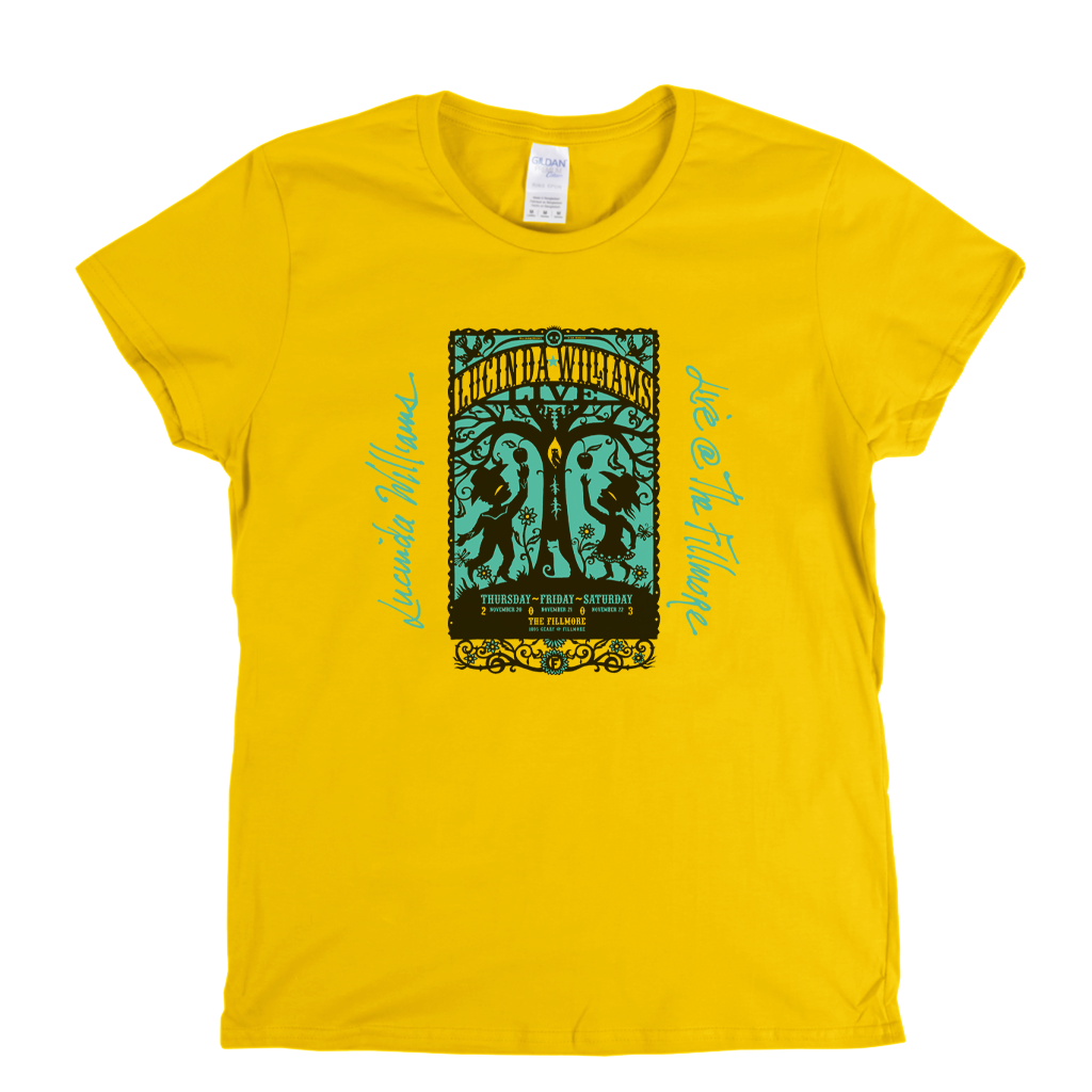 Lucinda Williams Live At The Fillmore Womens T-Shirt