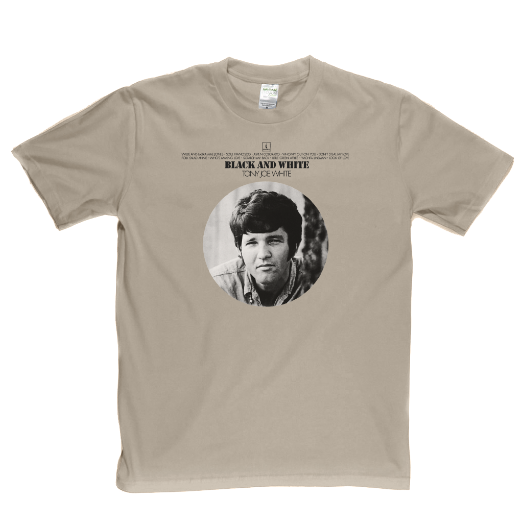 Tony Joe White Black And White T-Shirt