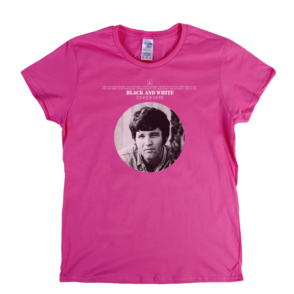 Tony Joe White Black And White Womens T-Shirt