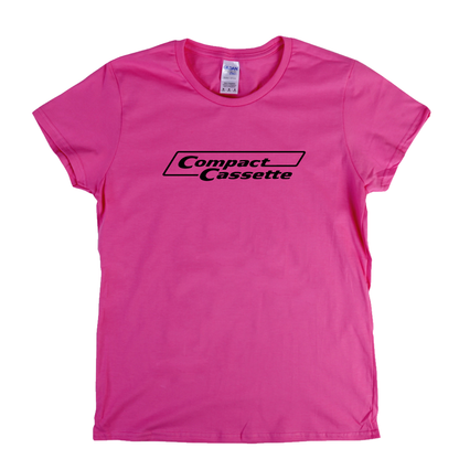 Compact Cassette Logo Womens T-Shirt