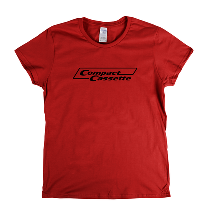 Compact Cassette Logo Womens T-Shirt