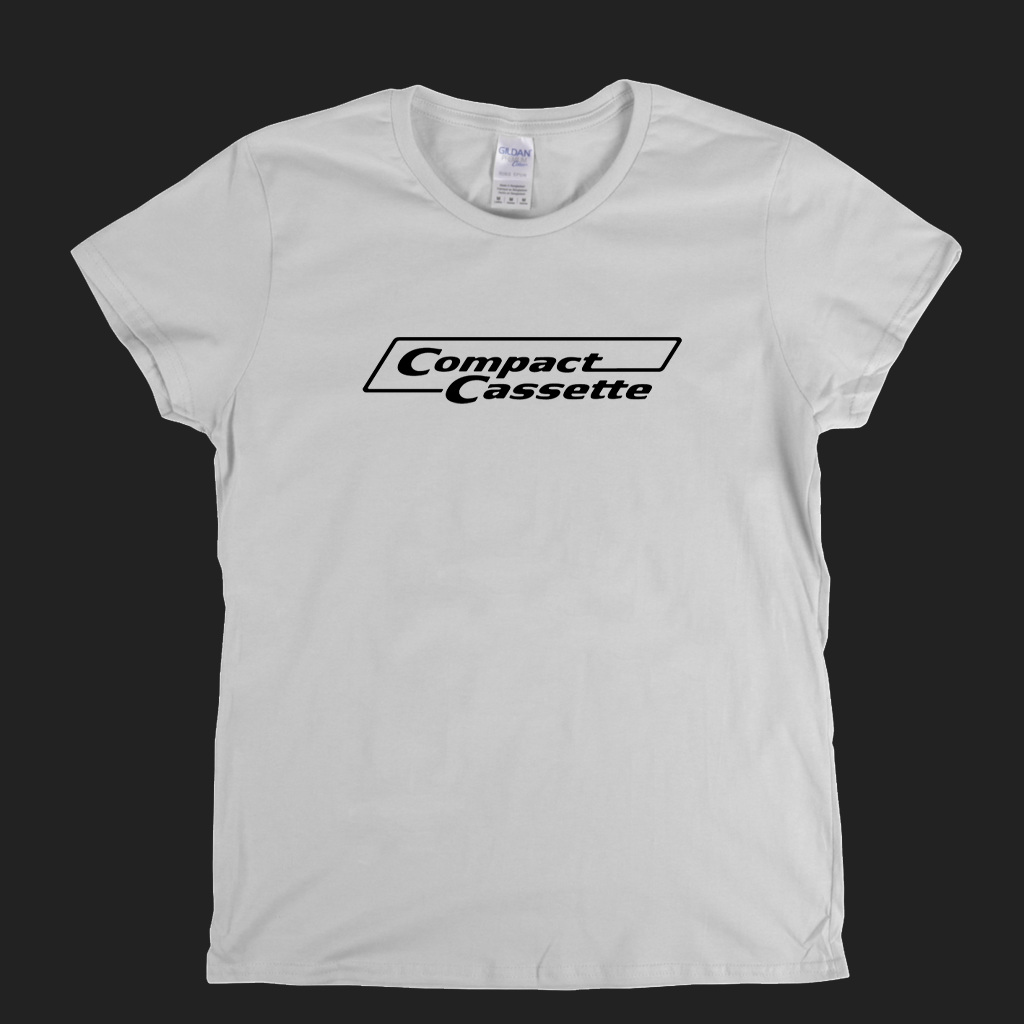 Compact Cassette Logo Womens T-Shirt