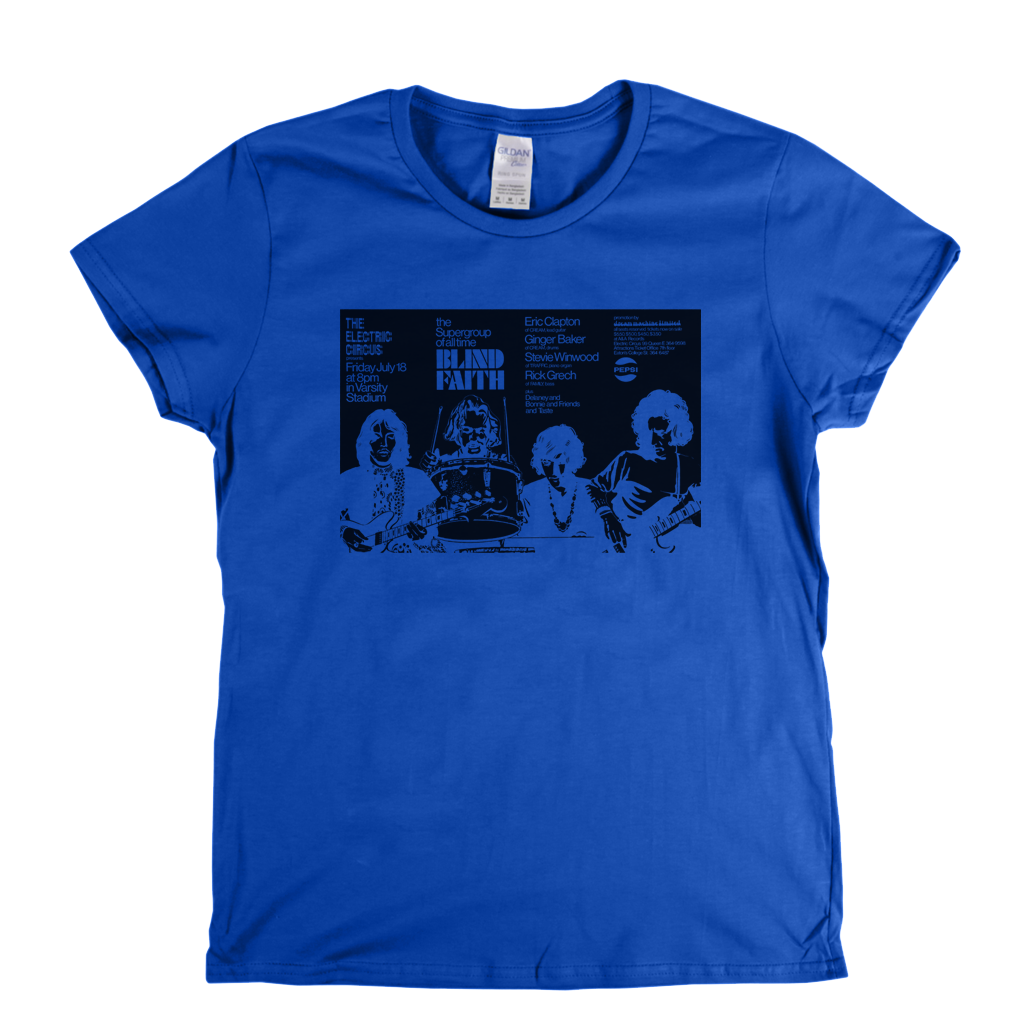 Blind Faith Gig Poster Womens T-Shirt