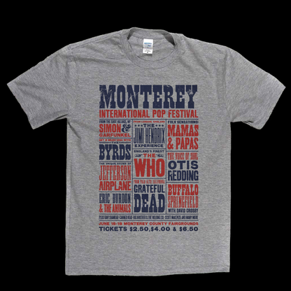 Monterey International Pop Festival Poster T-Shirt