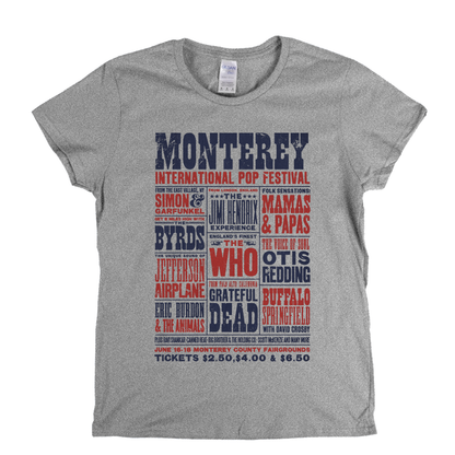 Monterey International Pop Festival Poster Womens T-Shirt