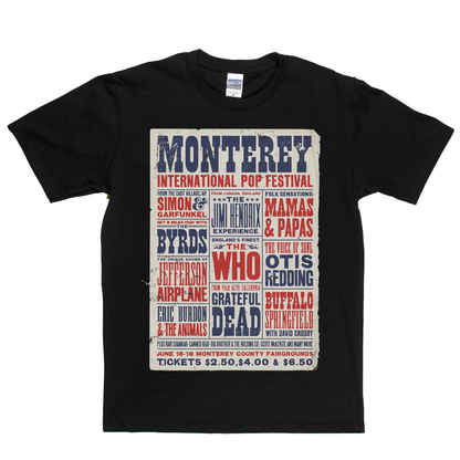 Monterey International Pop Festival Poster T-Shirt