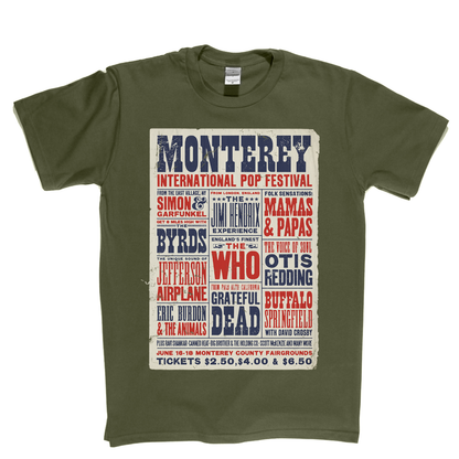 Monterey International Pop Festival Poster T-Shirt