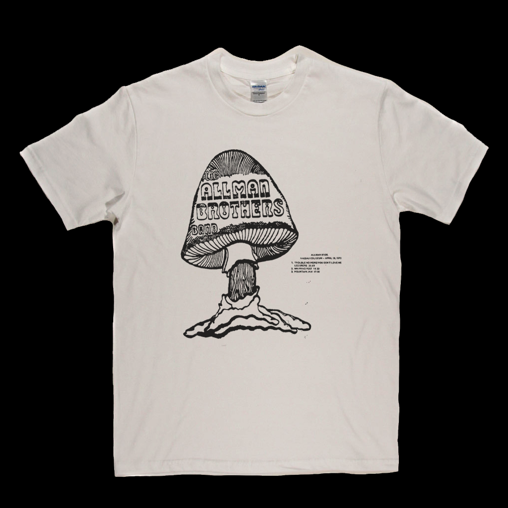 Allman Brothers Band Nassau Coliseum 73 Bootleg Album T-Shirt