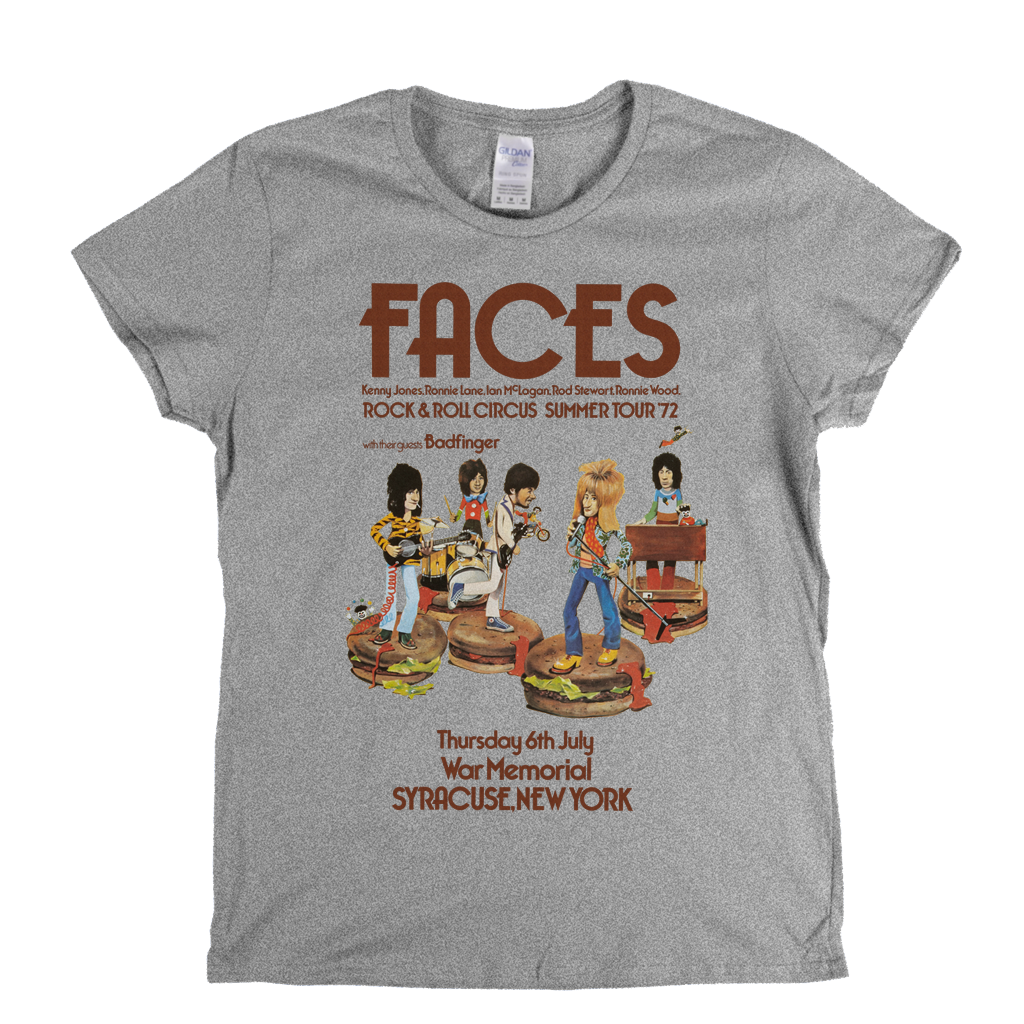 The Faces Rock And Roll Circus Poster Womens T-Shirt