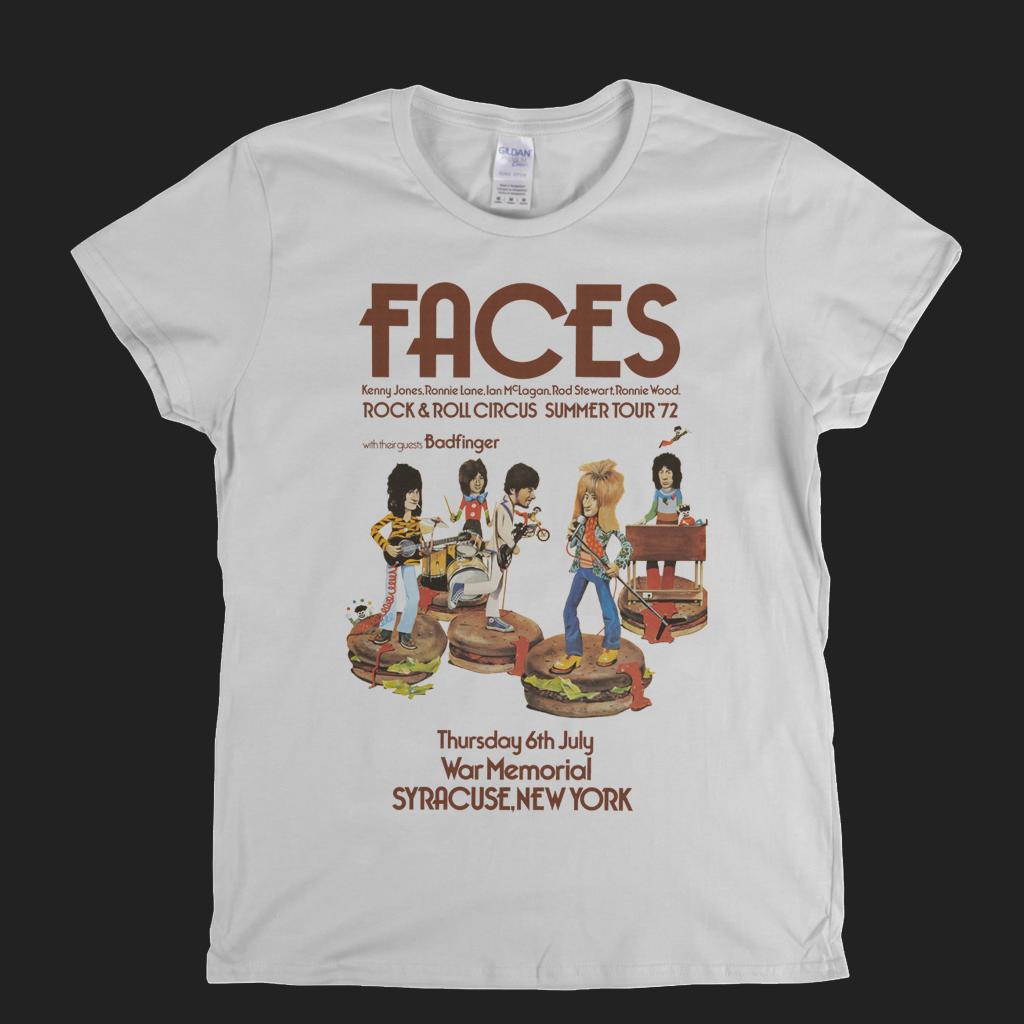 The Faces Rock And Roll Circus Poster Womens T-Shirt