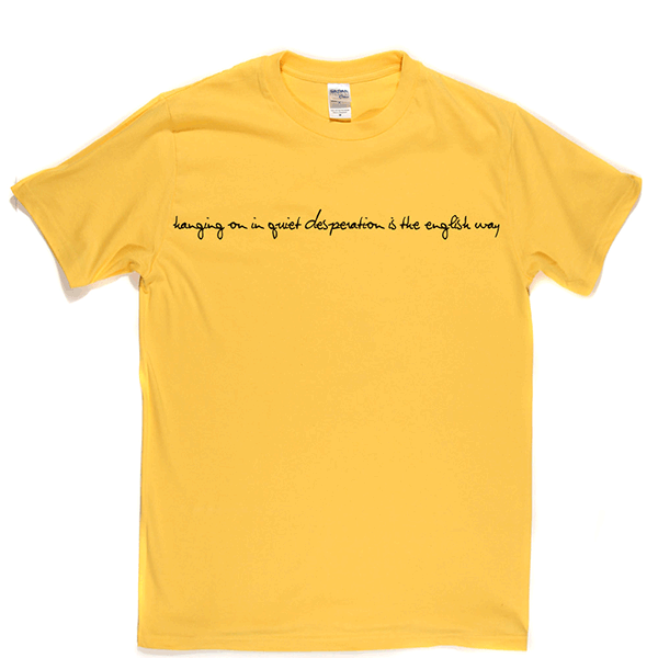 Hanging On In Quiet Desperation T-shirt