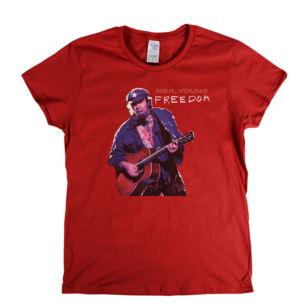 Neil Young Freedom Womens T-Shirt