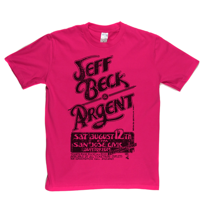 Jeff Beck Argent Gig Poster T-Shirt