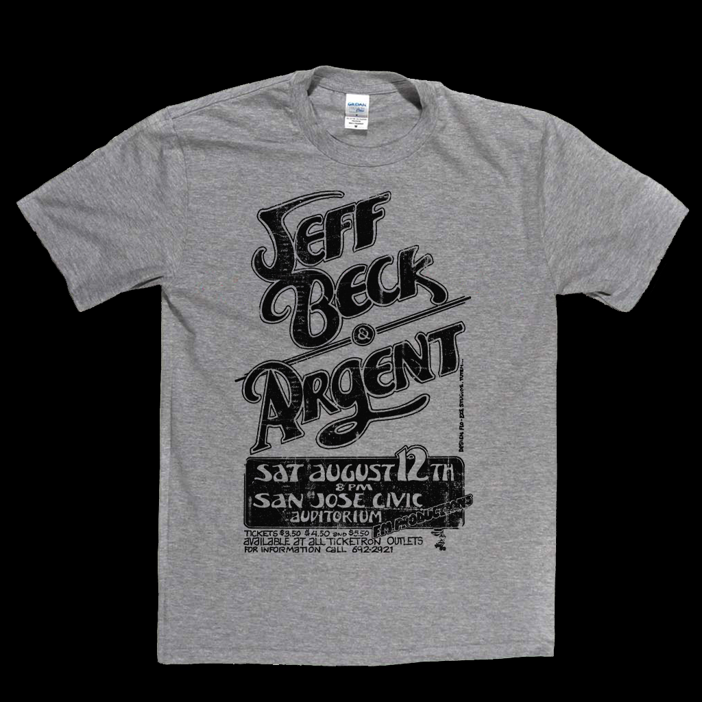 Jeff Beck Argent Gig Poster T-Shirt