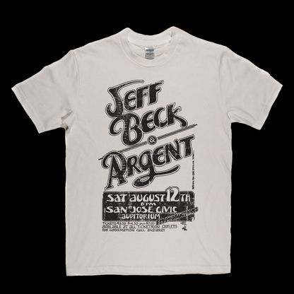 Jeff Beck Argent Gig Poster T-Shirt