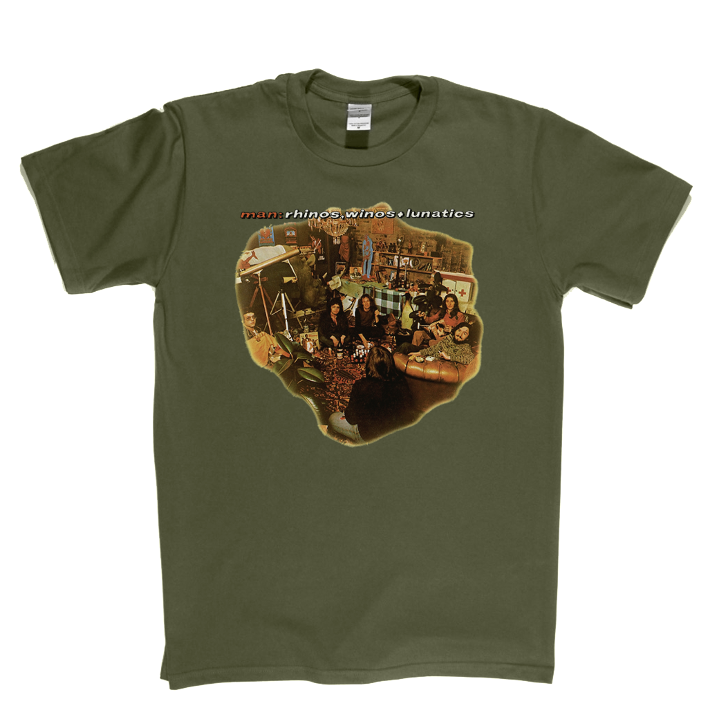 Man Rhinos Winos And Lunatics T-Shirt