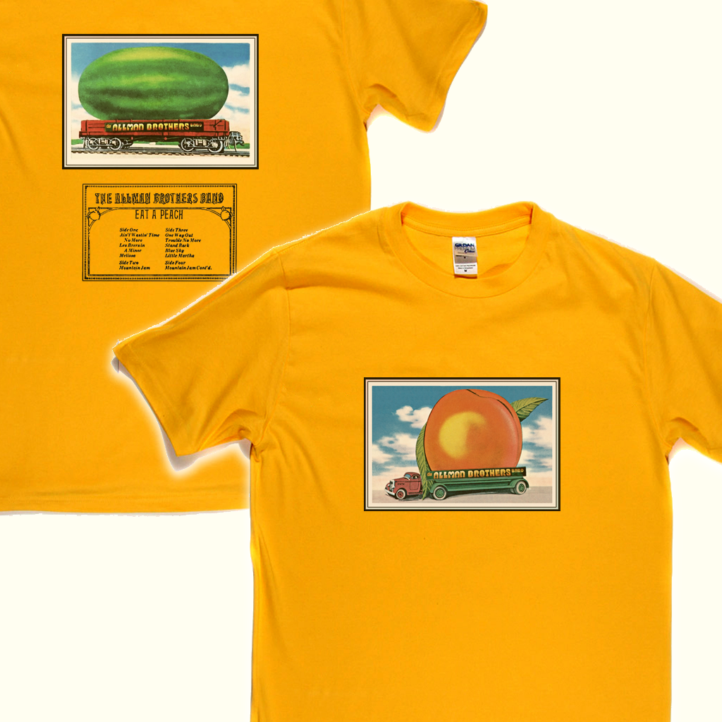 The Allman Brothers Eat A Peach Front And Back T-Shirt