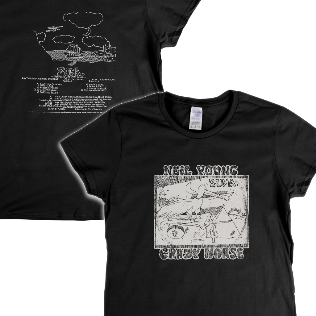 Neil Young Zuma Front And Back Womens T-Shirt