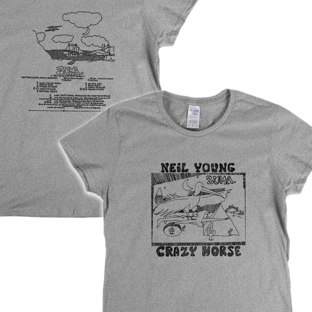 Neil Young Zuma Front And Back Womens T-Shirt