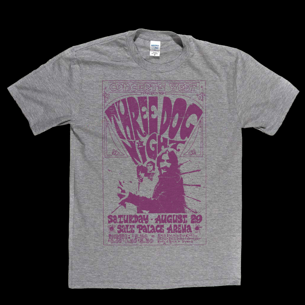 Three Dog Night Gig Poster T-Shirt