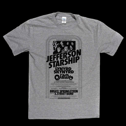 Starship Springsteen Skynyrd Heart Festival Poster T-Shirt