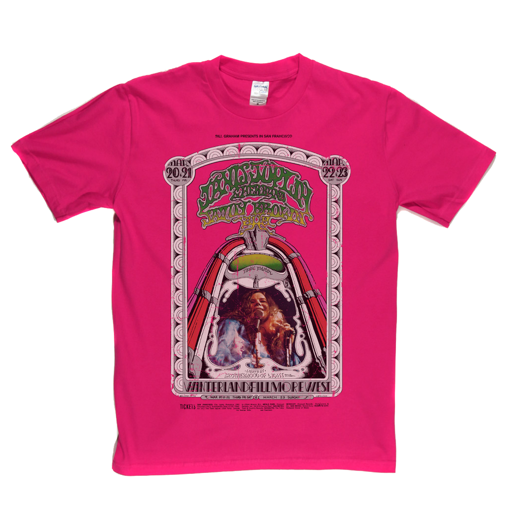 Janis Joplin Fillmore West Poster T-Shirt