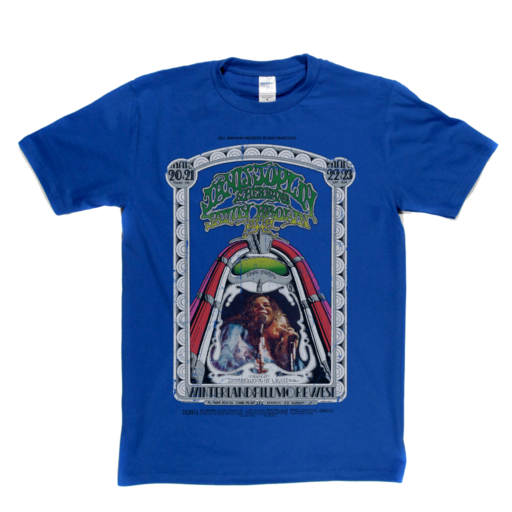 Janis Joplin Fillmore West Poster T-Shirt