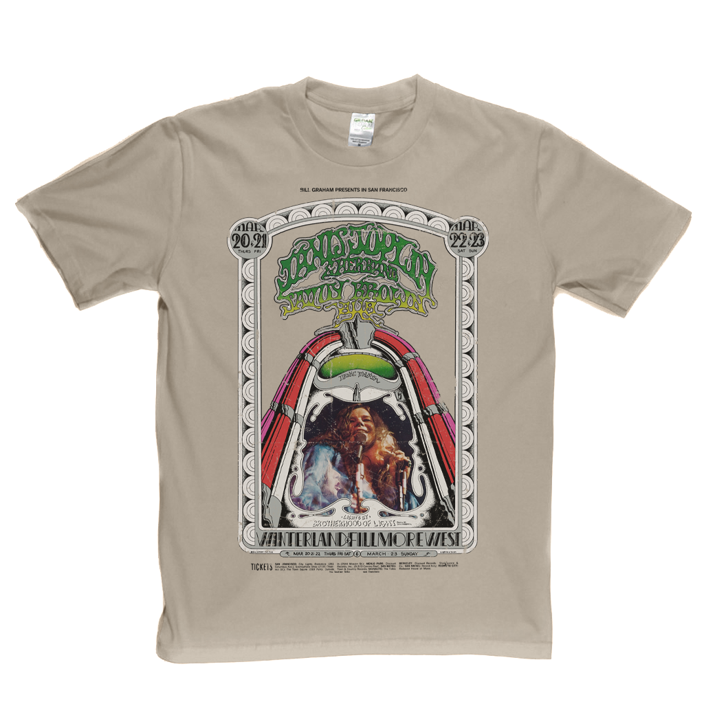 Janis Joplin Fillmore West Poster T-Shirt