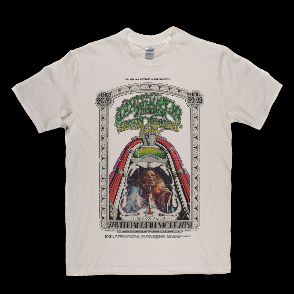 Janis Joplin Fillmore West Poster T-Shirt