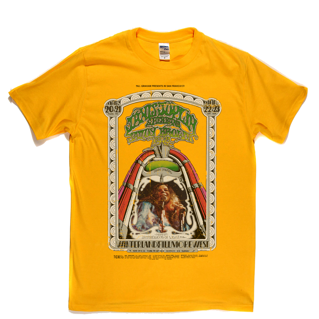 Janis Joplin Fillmore West Poster T-Shirt