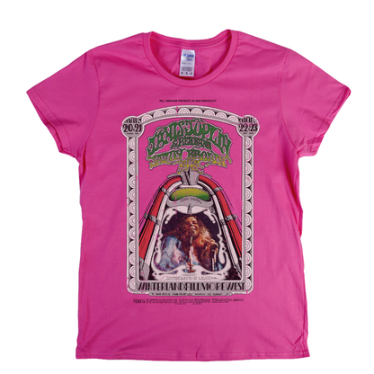 Janis Joplin Fillmore West Poster Womens T-Shirt