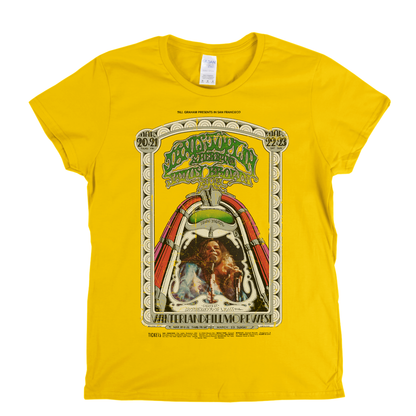 Janis Joplin Fillmore West Poster Womens T-Shirt