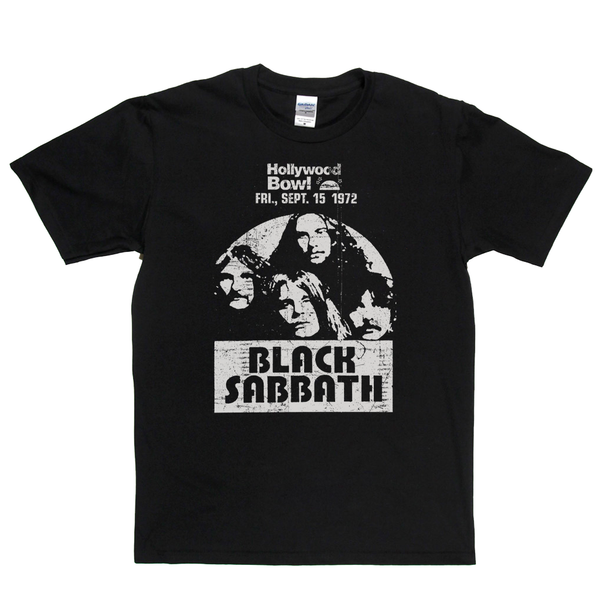 Black Sabbath Hollywood Bowl Gig Poster T-Shirt