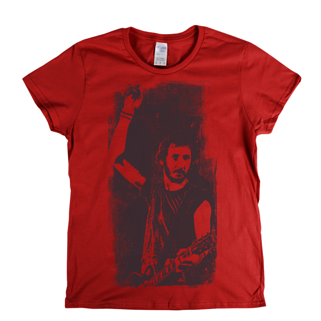 Pete Townshend Close Up Womens T-Shirt