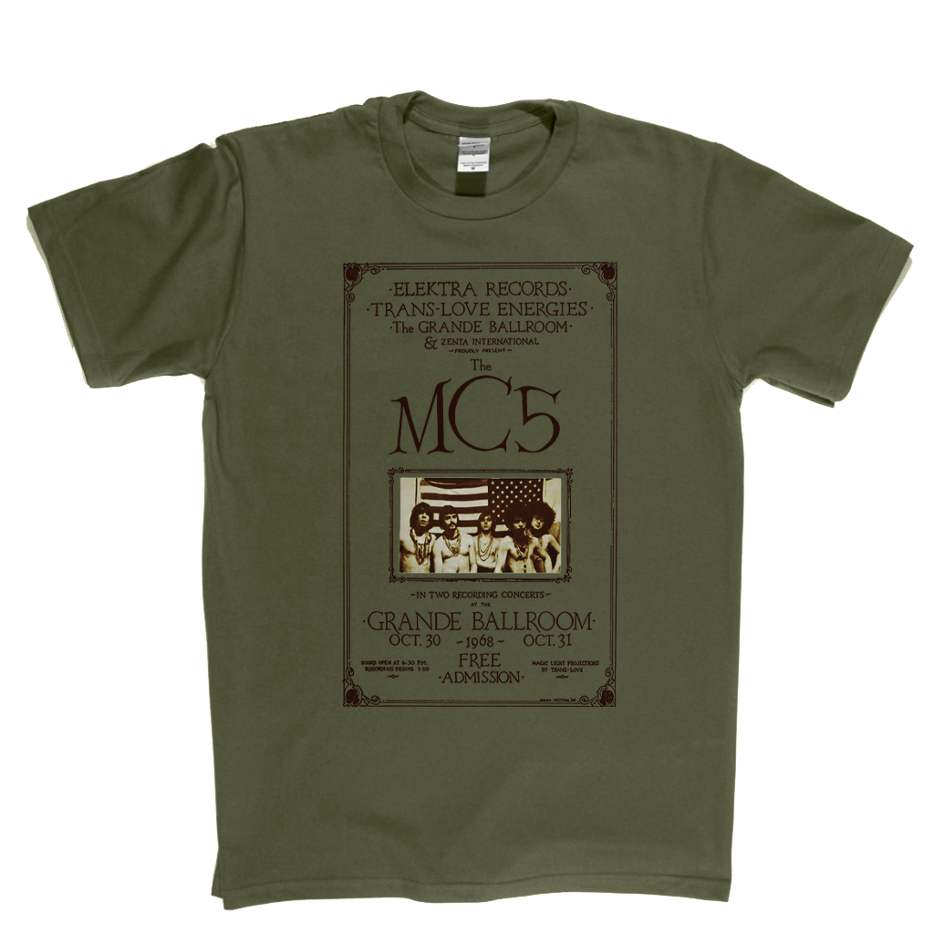 MC5 Grande Ballroom Poster T Shirt