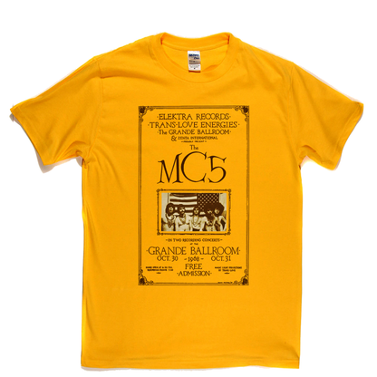 MC5 Grande Ballroom Poster T-Shirt