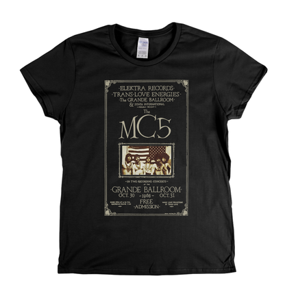 MC5 Grande Ballroom Poster Womens T-Shirt