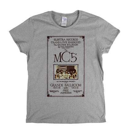 MC5 Grande Ballroom Poster Womens T-Shirt