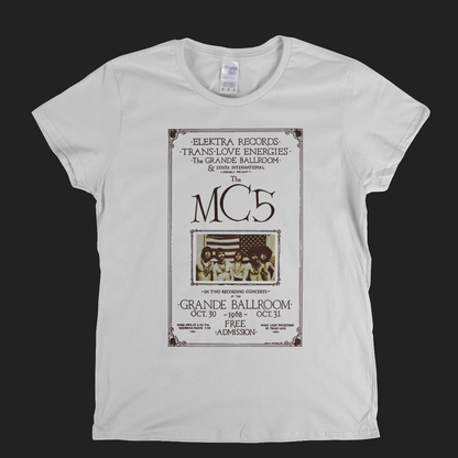 MC5 Grande Ballroom Poster Womens T-Shirt